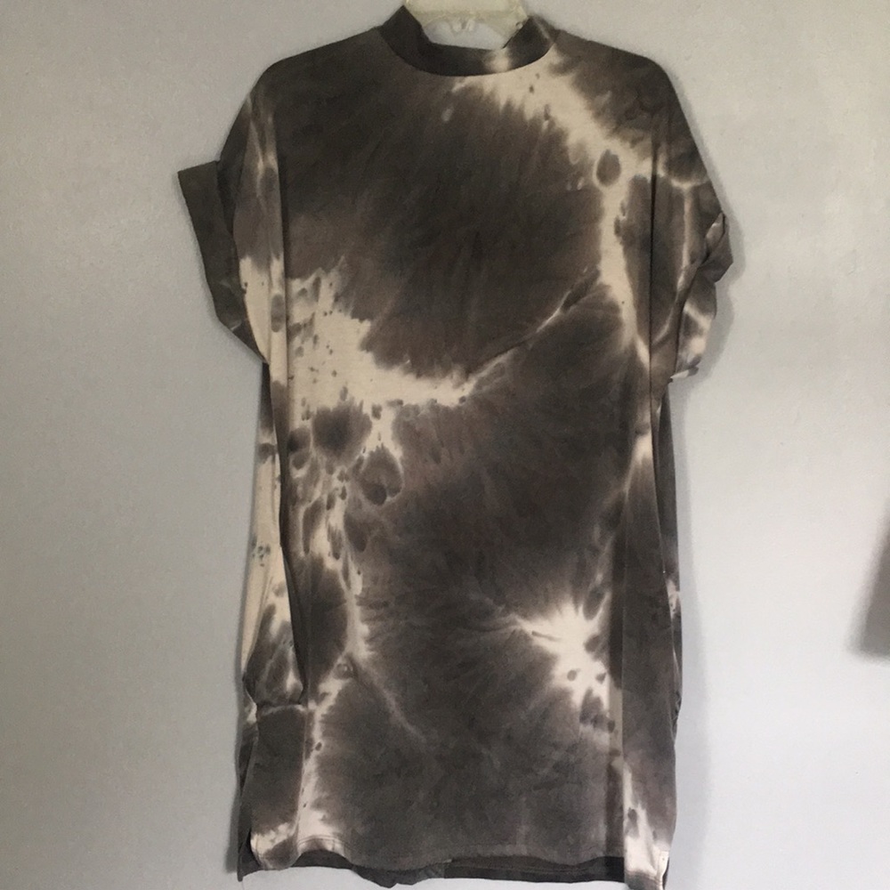Tie dye mock neck dress